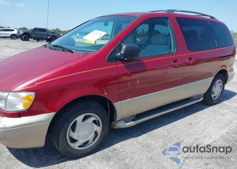 2000 Toyota Sienna Xle z USA, uszkodzony, nr VIN 4T3ZF13C8YU197573
